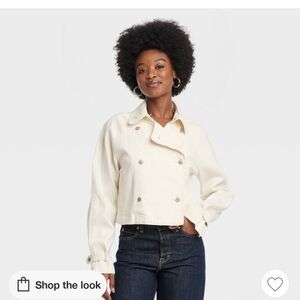 Target Women's Cream Jean Jacket